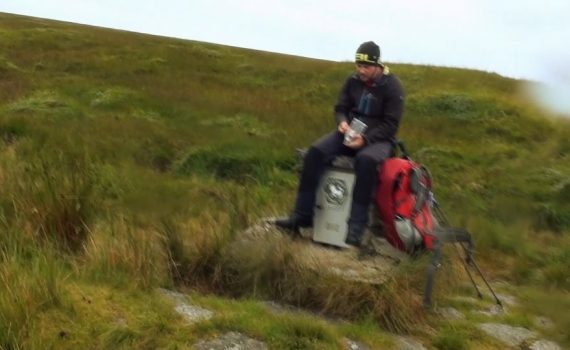 cranmere pool, an isolated letterbox in teh middle of boggy dartmoor terrain